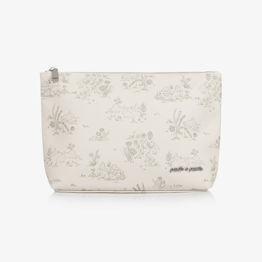 Pasito a Pasito-Boys Ivory Animal Toile Washbag | Childrensalon Outlet