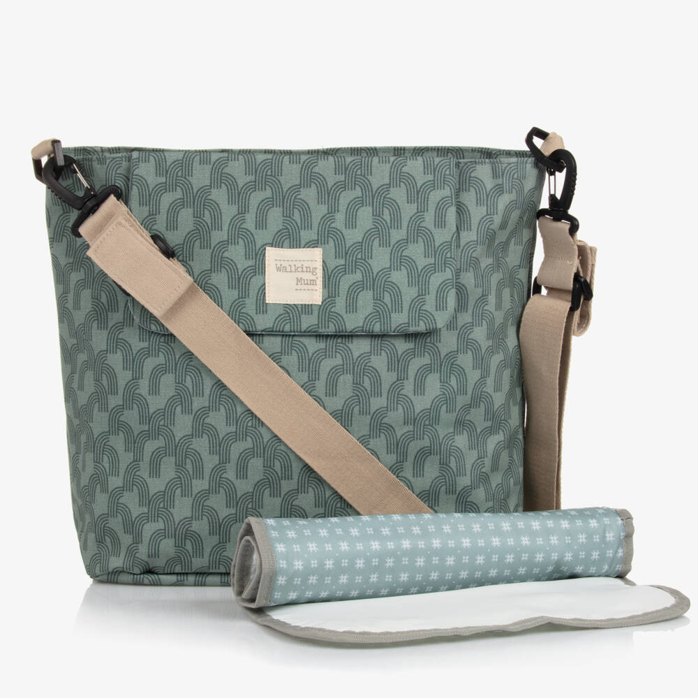 Pasito a Pasito Walking Mum-Boys Stylish Green Changing Tote | Childrensalon Outlet