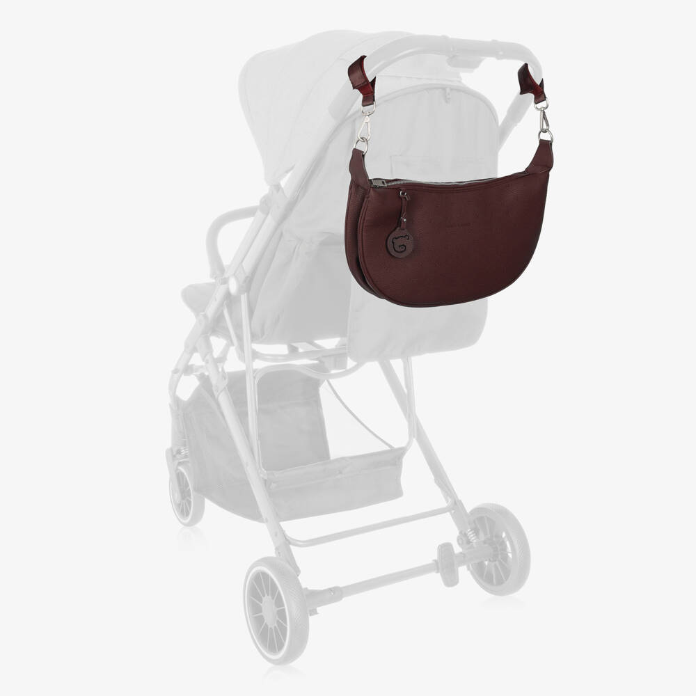 Pasito a Pasito-Burgundy Red Gondola Crossbody Changing Bag (38cm) | Childrensalon Outlet