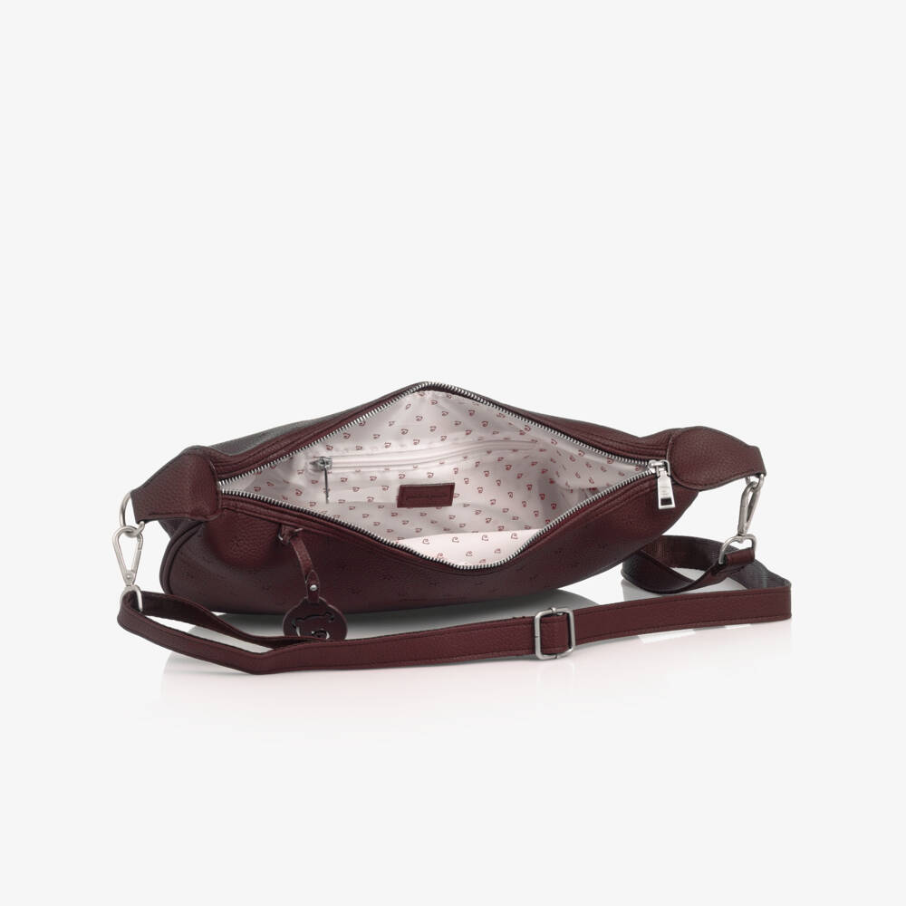 Pasito a Pasito-Burgundy Red Gondola Crossbody Changing Bag (38cm) | Childrensalon Outlet