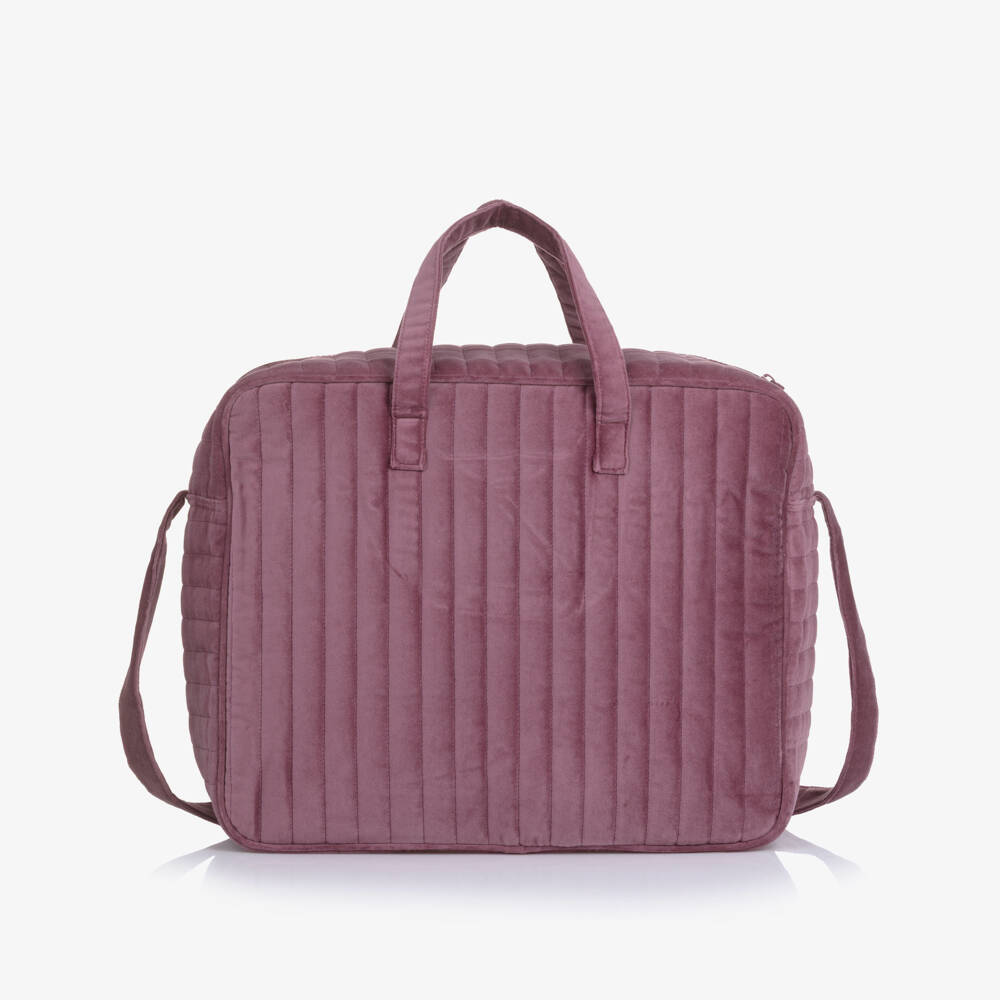Pasito a Pasito-Cherry Velvet Suitcase (44cm) | Childrensalon Outlet