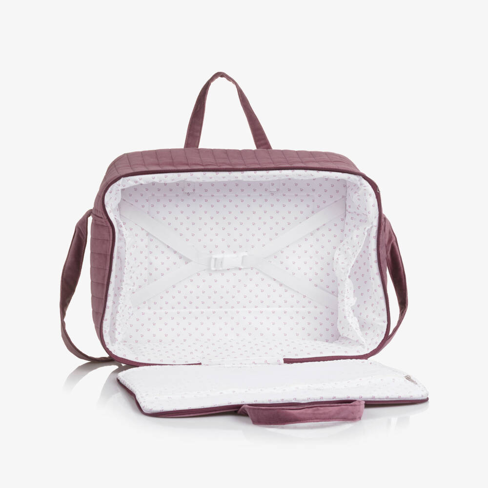 Pasito a Pasito-Cherry Velvet Suitcase (44cm) | Childrensalon Outlet