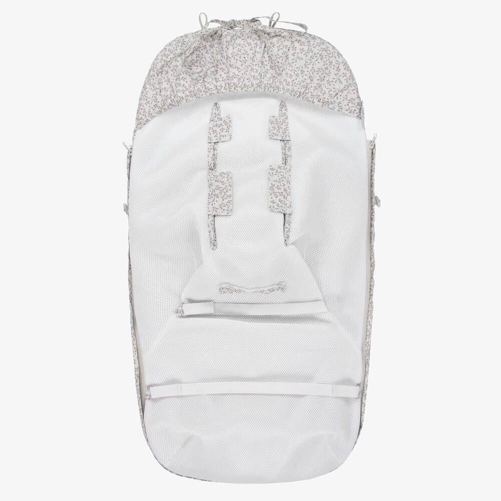 Pasito a Pasito-Grey Berries Footmuff (92cm) | Childrensalon Outlet