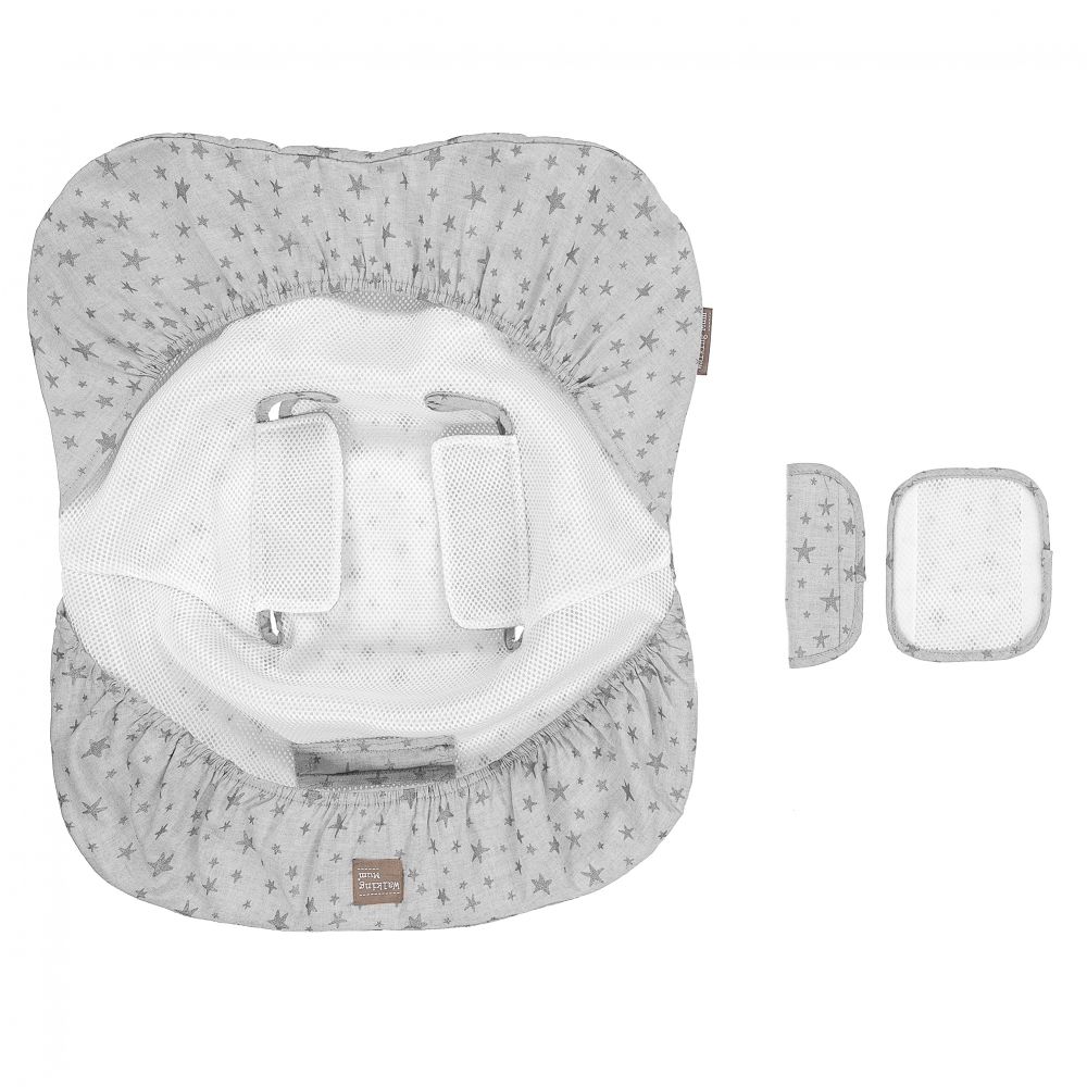 Pasito a Pasito Walking Mum-Серый чехол на автокресло (66 см) | Childrensalon Outlet