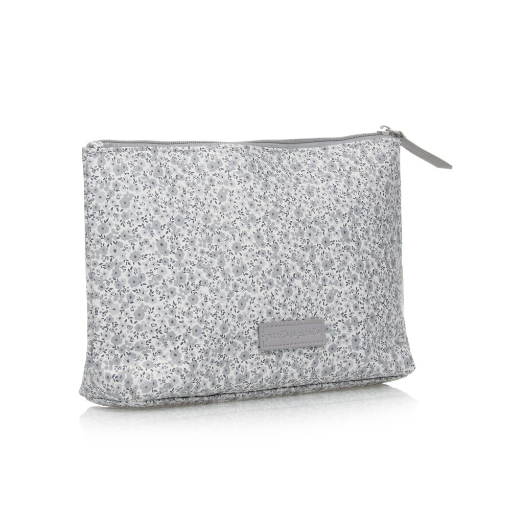 Pasito a Pasito-Серый несессер в цветочек (31см) | Childrensalon Outlet