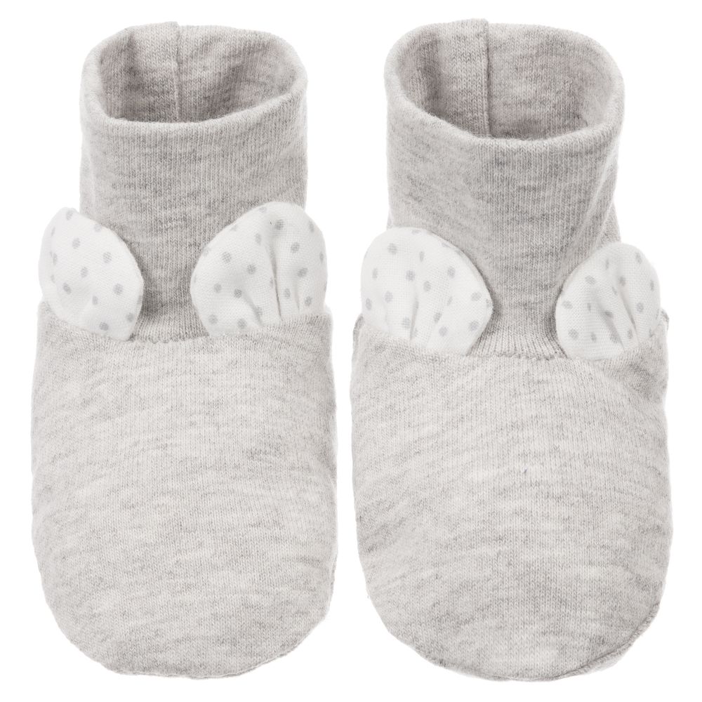 Pasito a Pasito-Grey NORMANDIE Baby Booties | Childrensalon Outlet