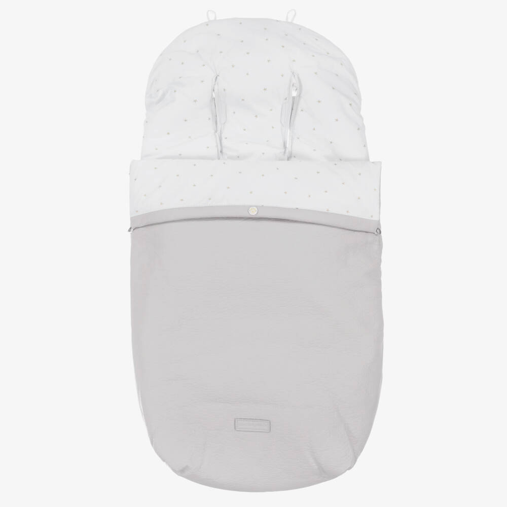 Pasito a Pasito-Grey Stroller Footmuff (91cm) | Childrensalon Outlet