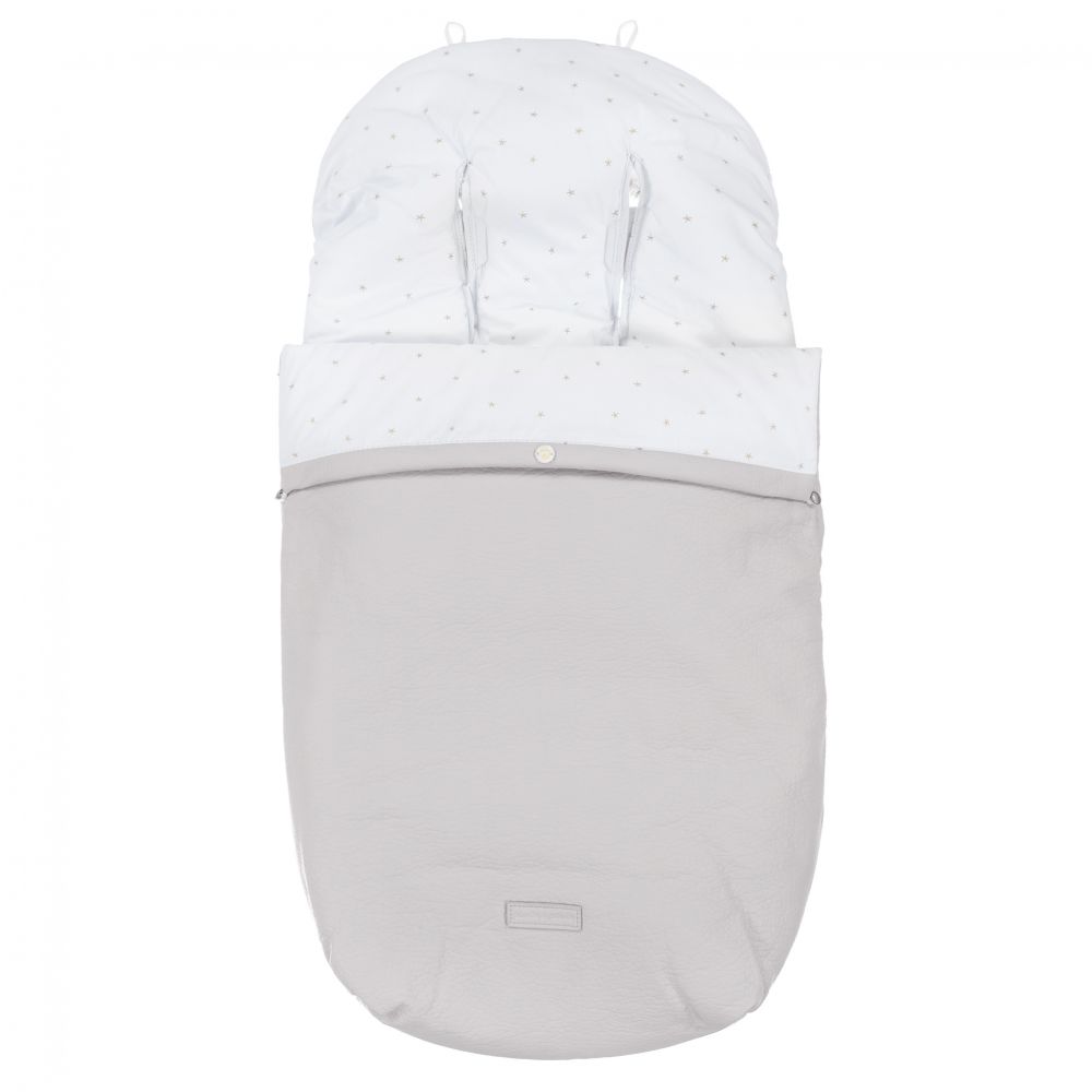 Pasito a Pasito-Grey Stroller Footmuff (91cm) | Childrensalon Outlet