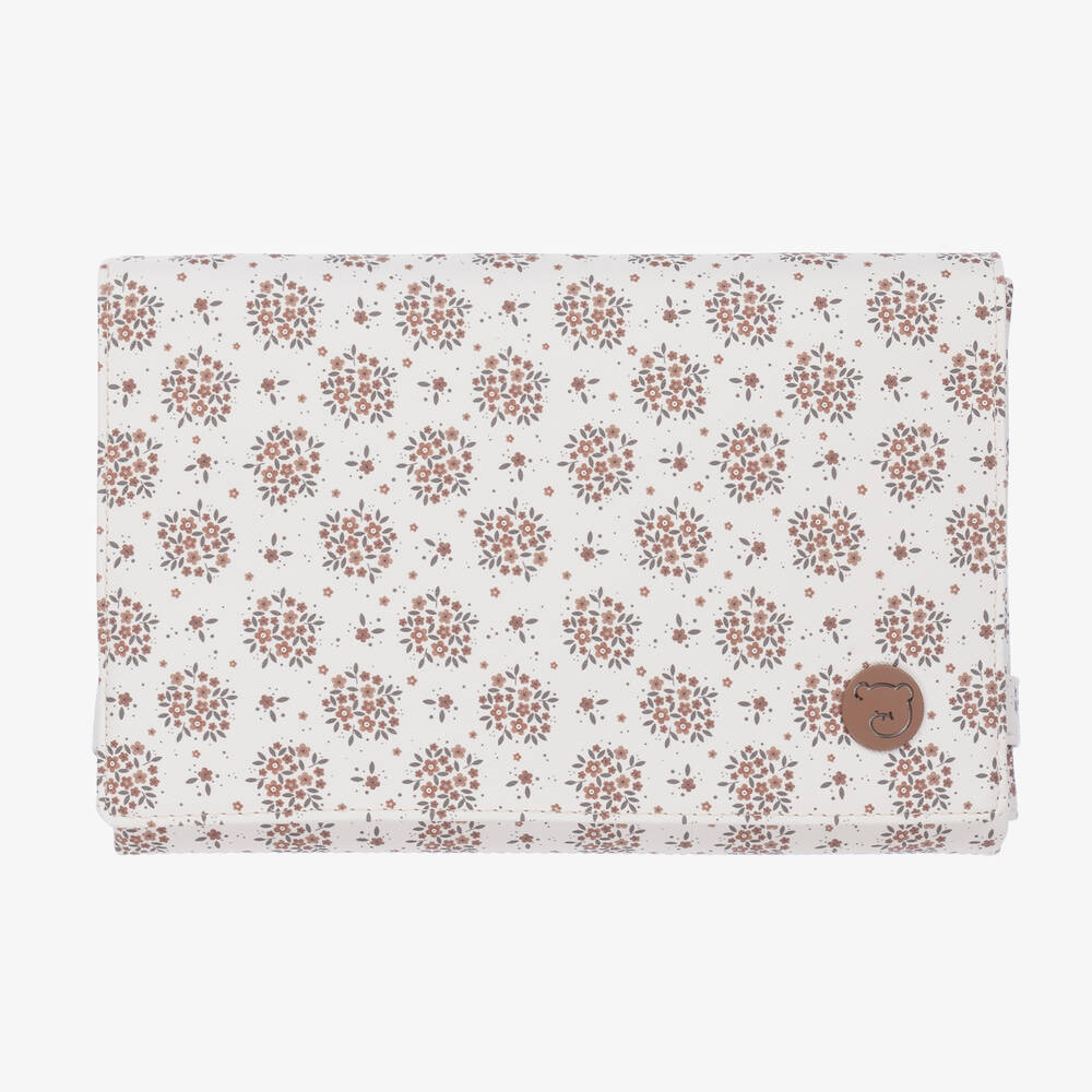 Pasito a Pasito - Ivory Floral Baby Changing Mat (70cm) | Childrensalon