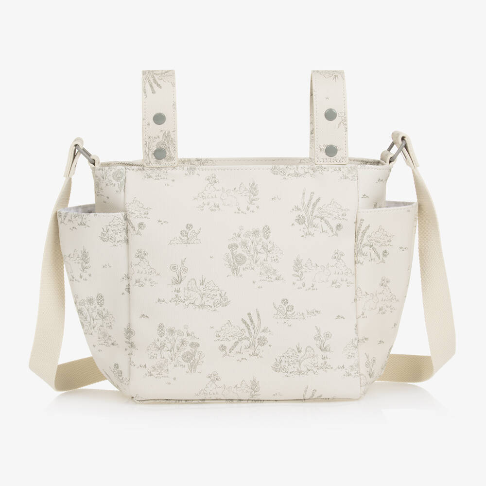 Pasito a Pasito-Ivory Forest Animal Changing Bag (38cm) | Childrensalon Outlet