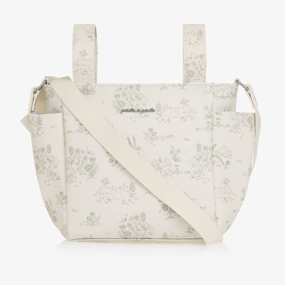 Pasito a Pasito-Ivory Forest Animal Changing Bag (38cm) | Childrensalon Outlet