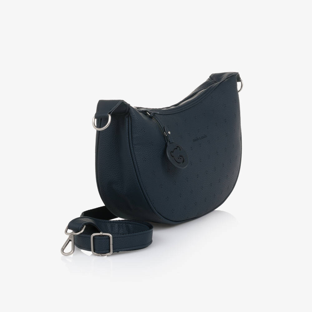 Pasito a Pasito-Navy Blue Gondola Crossbody Changing Bag | Childrensalon Outlet