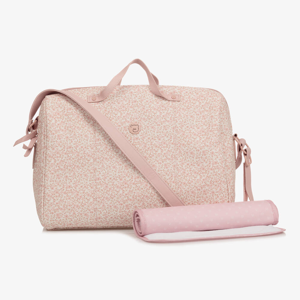 Pasito a Pasito-Pink Faux Leather Changing Bag (38cm) | Childrensalon Outlet