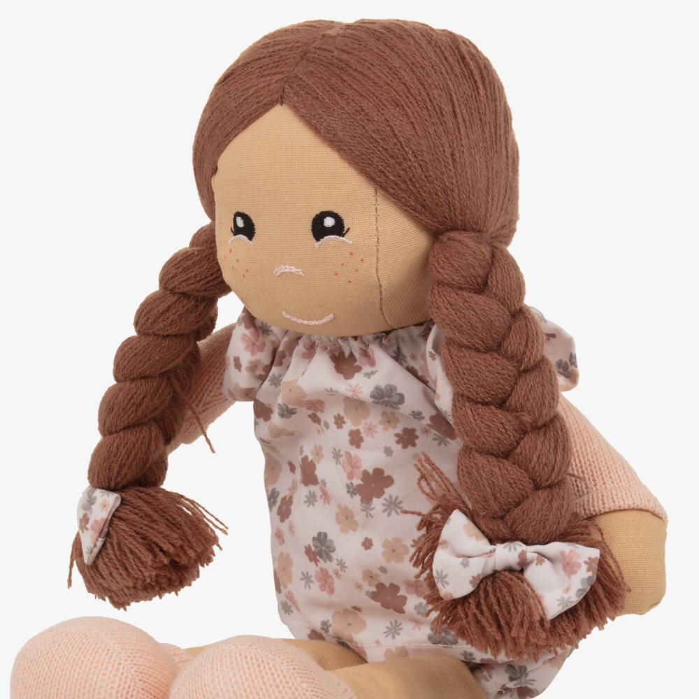 Pasito a Pasito-Pink Flowers Bibi Rag Doll Somerset 35 cm | Childrensalon Outlet