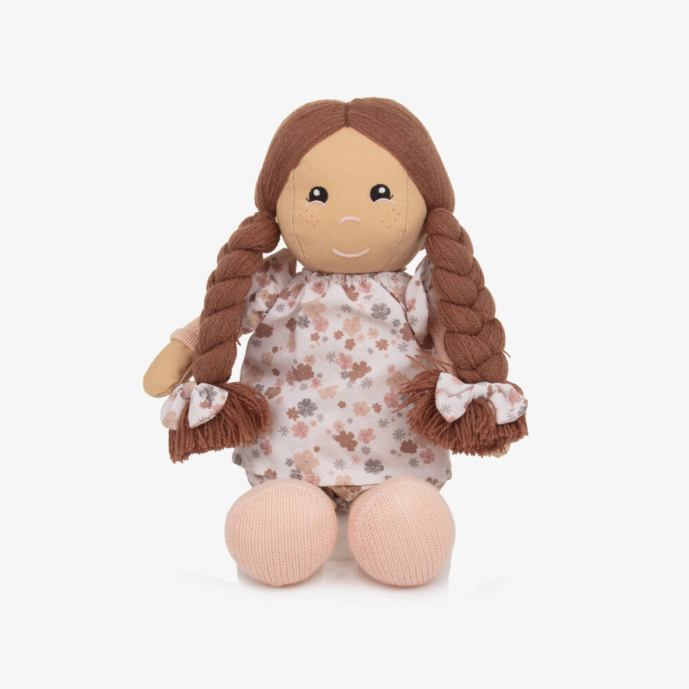 Pasito a Pasito-Pink Flowers Bibi Rag Doll Somerset 35 cm | Childrensalon Outlet