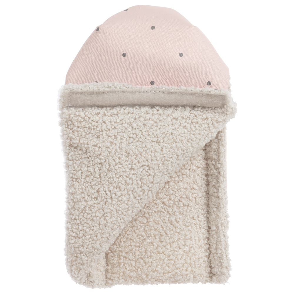 Pasito a Pasito-Pink & Grey Stroller Mittens | Childrensalon Outlet