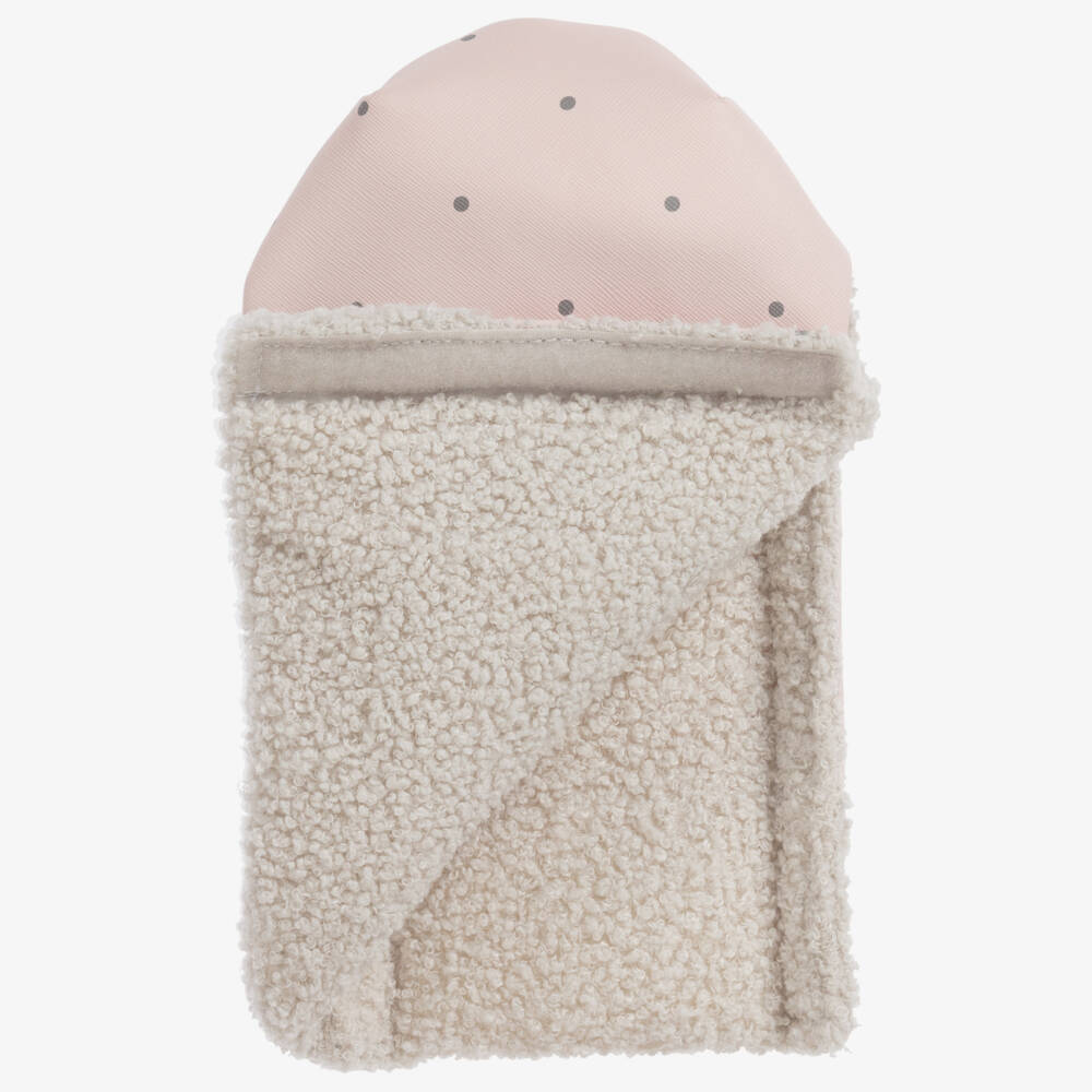 Pasito a Pasito-Pink & Grey Stroller Mittens | Childrensalon Outlet