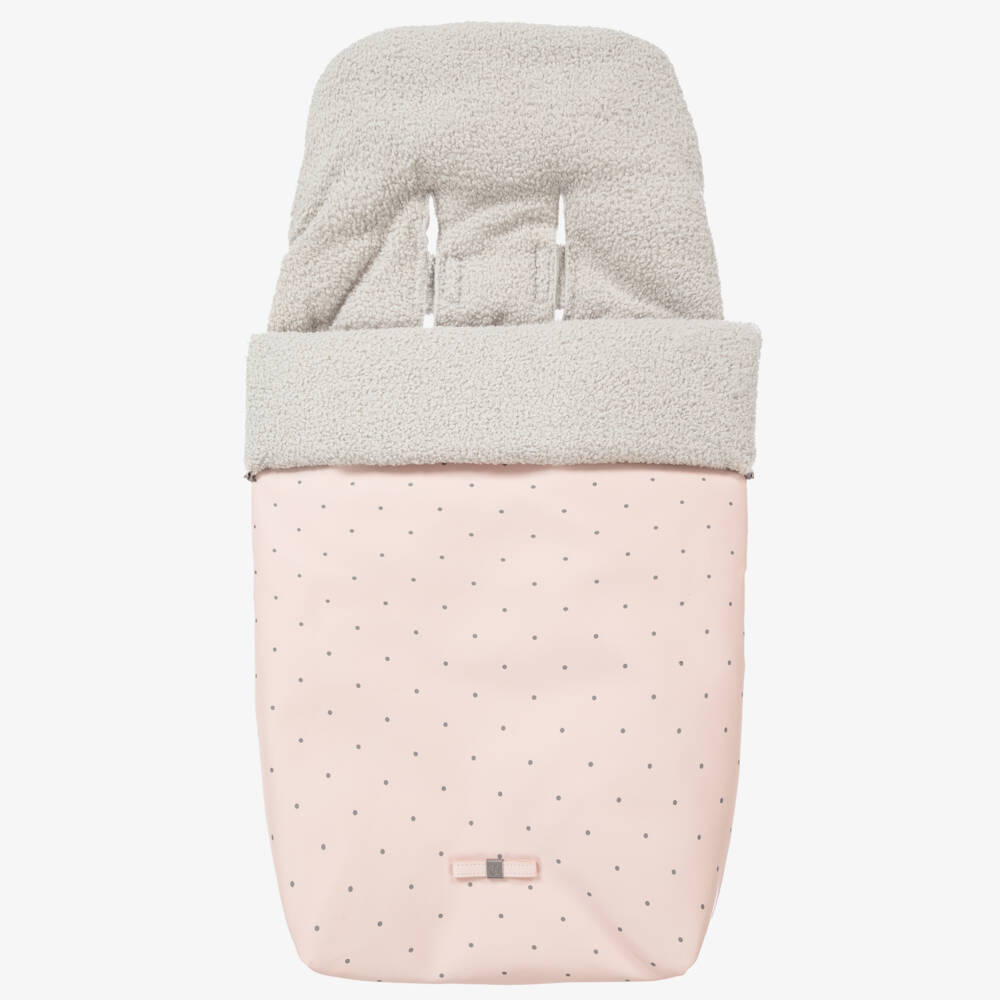 Pasito a Pasito-Pink Stroller Footmuff (85cm) | Childrensalon Outlet