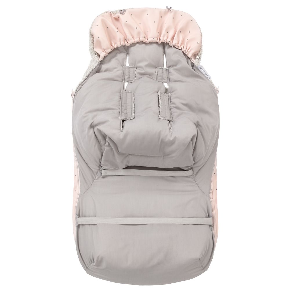 Pasito a Pasito-Pink Stroller Footmuff (85cm) | Childrensalon Outlet