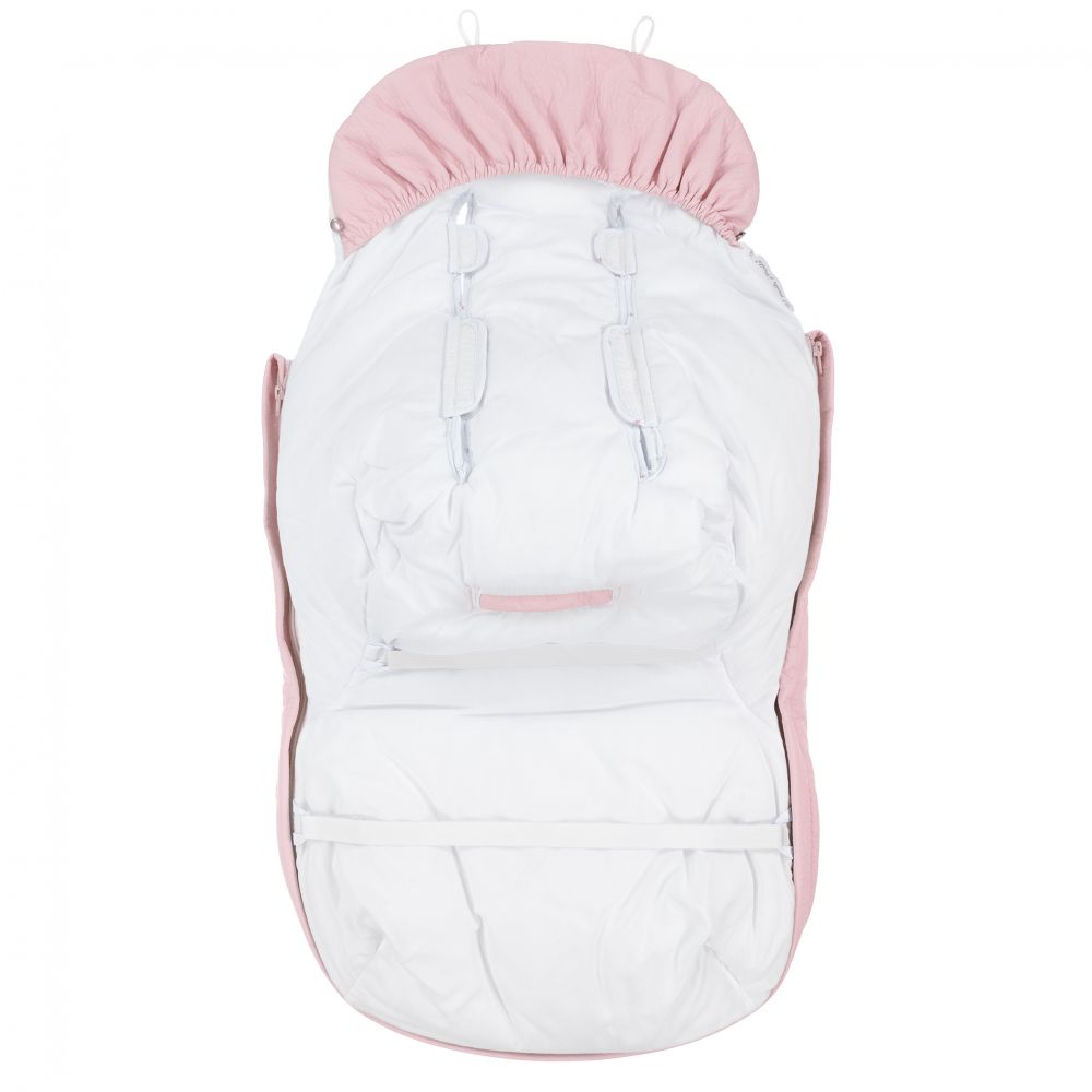 Pasito a Pasito-Pink Stroller Footmuff (91cm) | Childrensalon Outlet