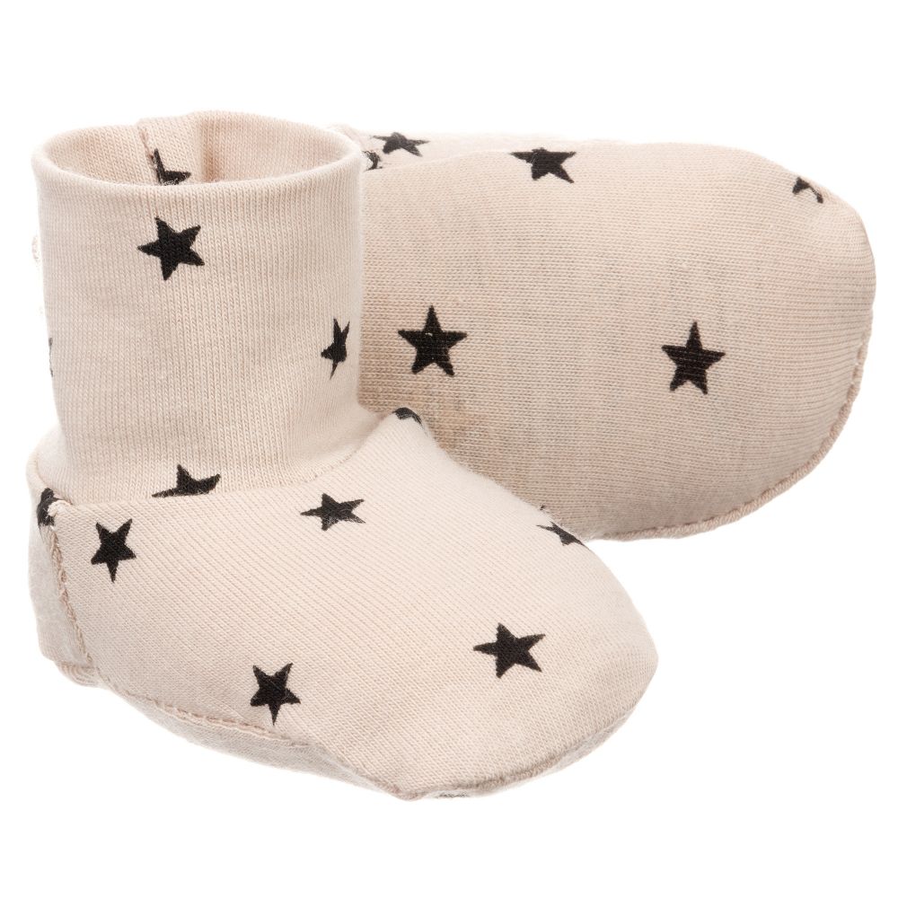 Pasito a Pasito Walking Mum - Stone GABY Baby Booties | Childrensalon