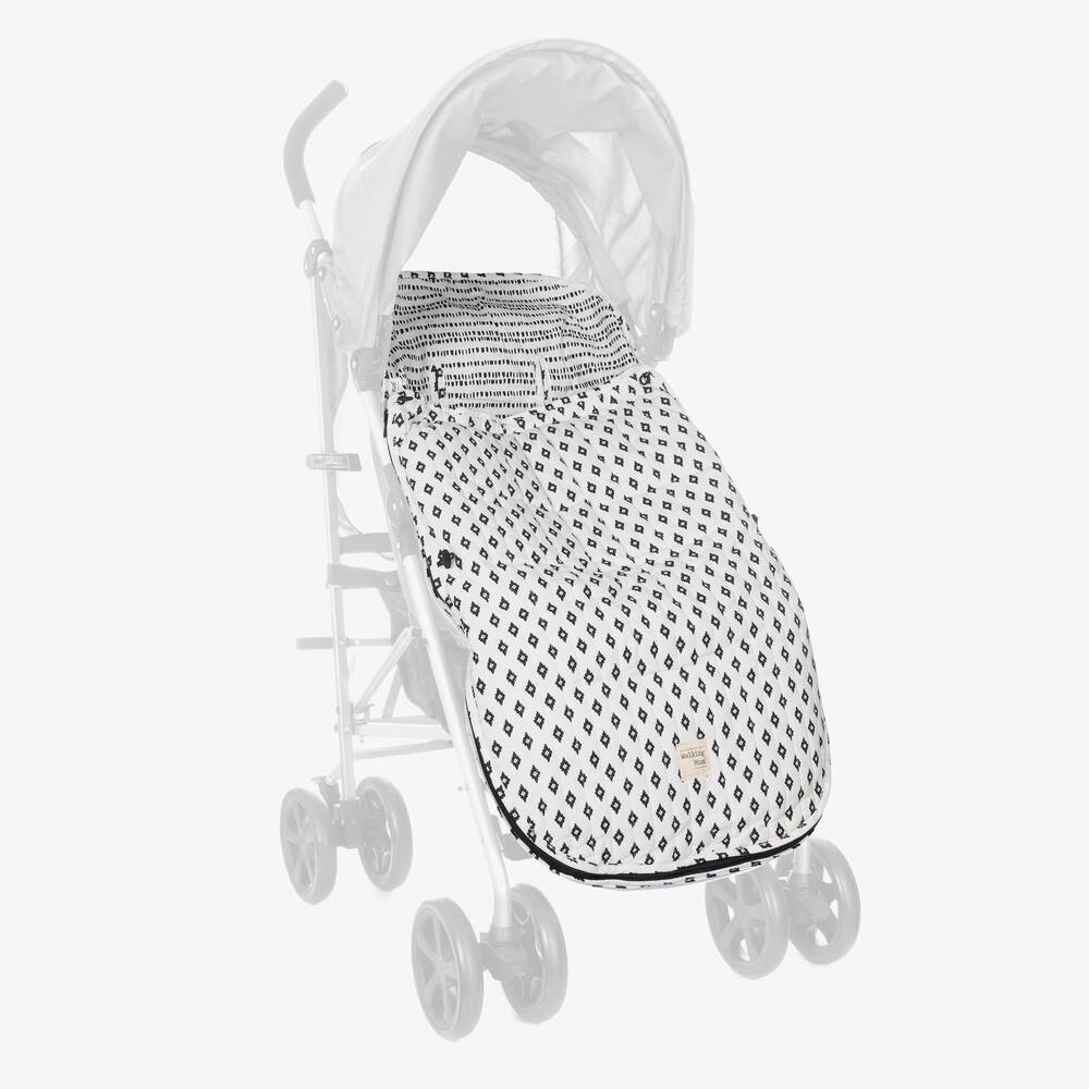 Pasito a Pasito Walking Mum White Boho Chic Footmuff 92cm