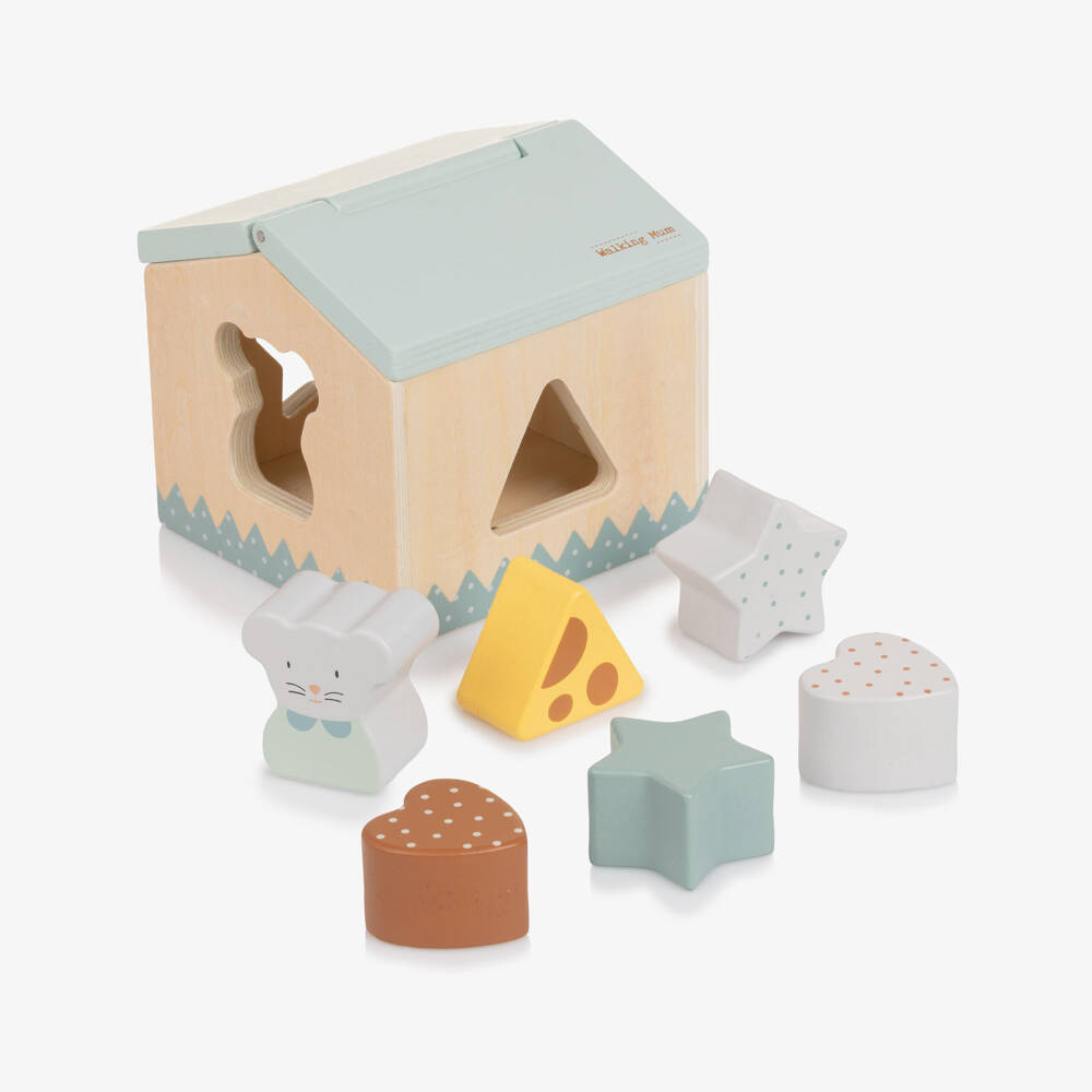 Pasito a Pasito-Wooden Activity House Shape Sorter Toy | Childrensalon Outlet