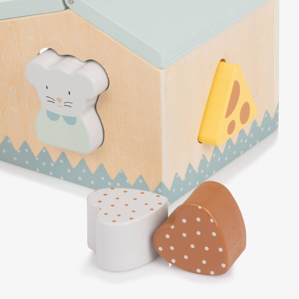 Pasito a Pasito-Wooden Activity House Shape Sorter Toy | Childrensalon Outlet