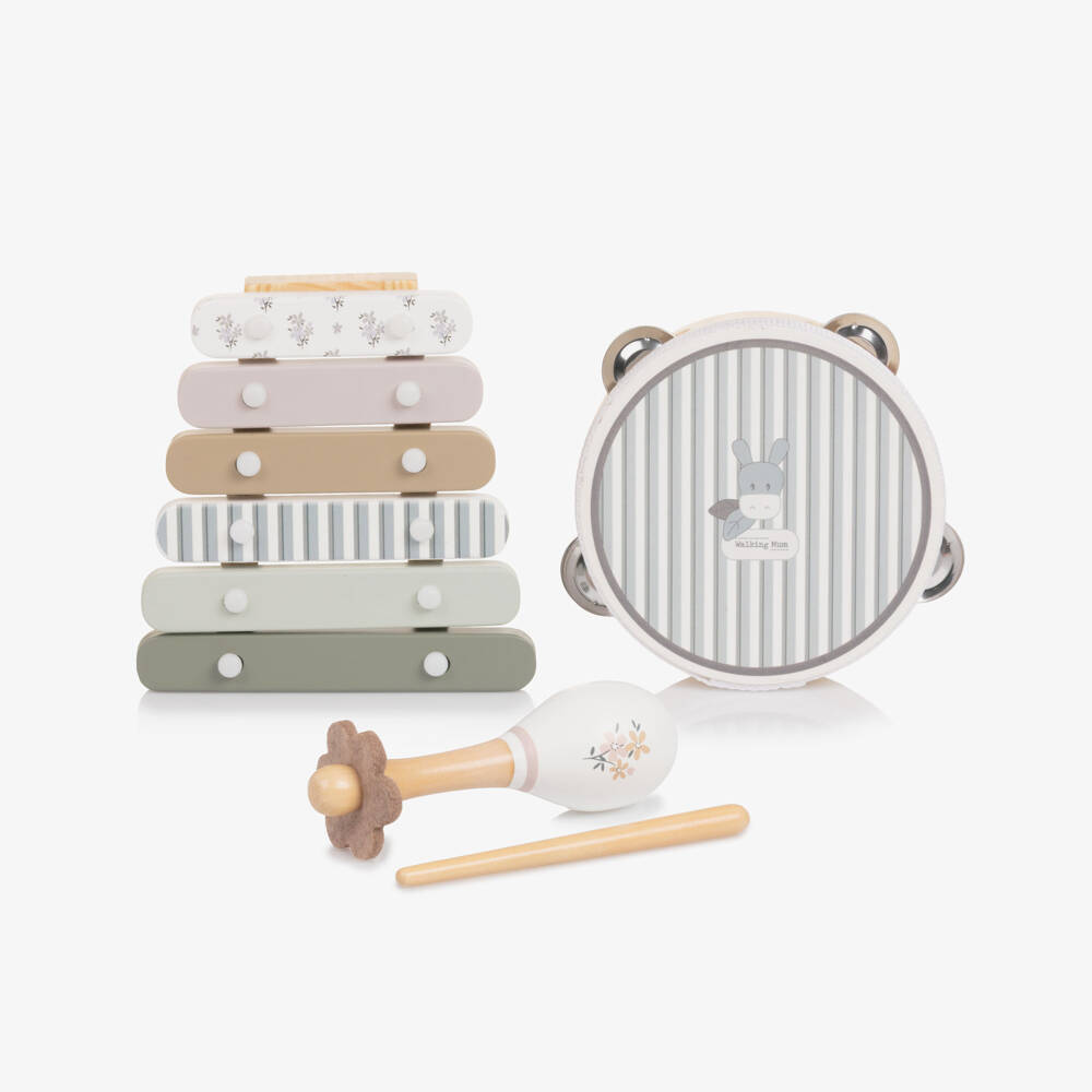 Pasito a Pasito-Wooden Musical Instrument Set (16cm) | Childrensalon Outlet