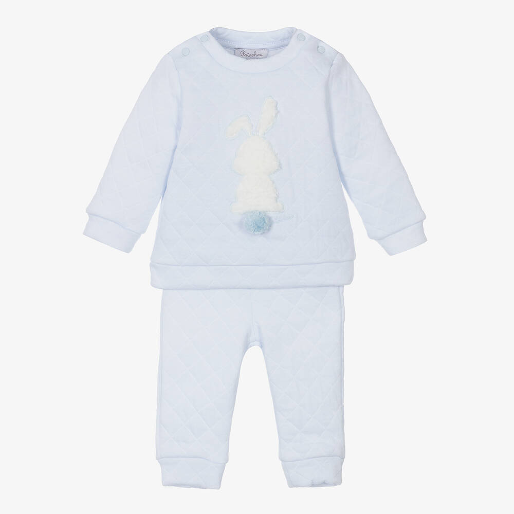 Patachou - بدلة رياضية قطن جيرسي لون أزرق للمواليد | Childrensalon