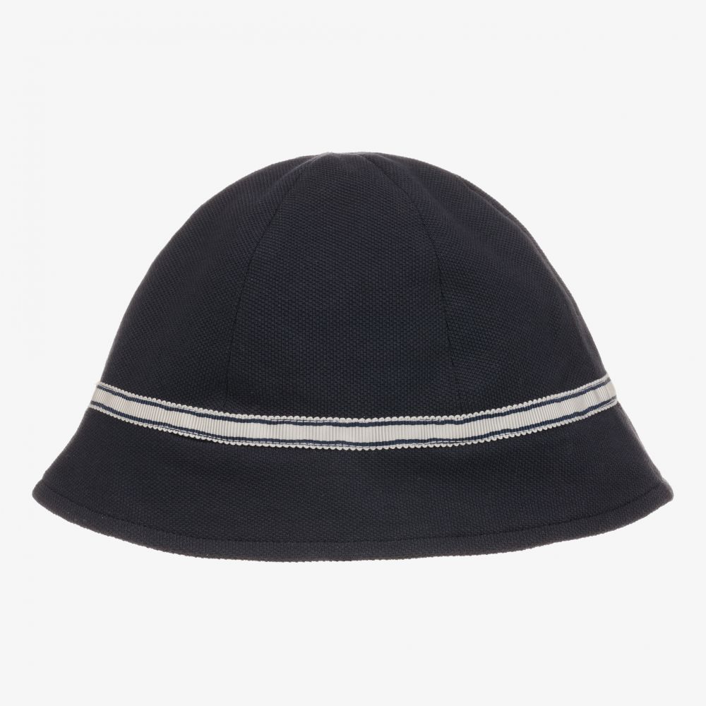 باتاشو-قبعة أطفال ولادي قطن بيكيه لون كحلي | Childrensalon Outlet