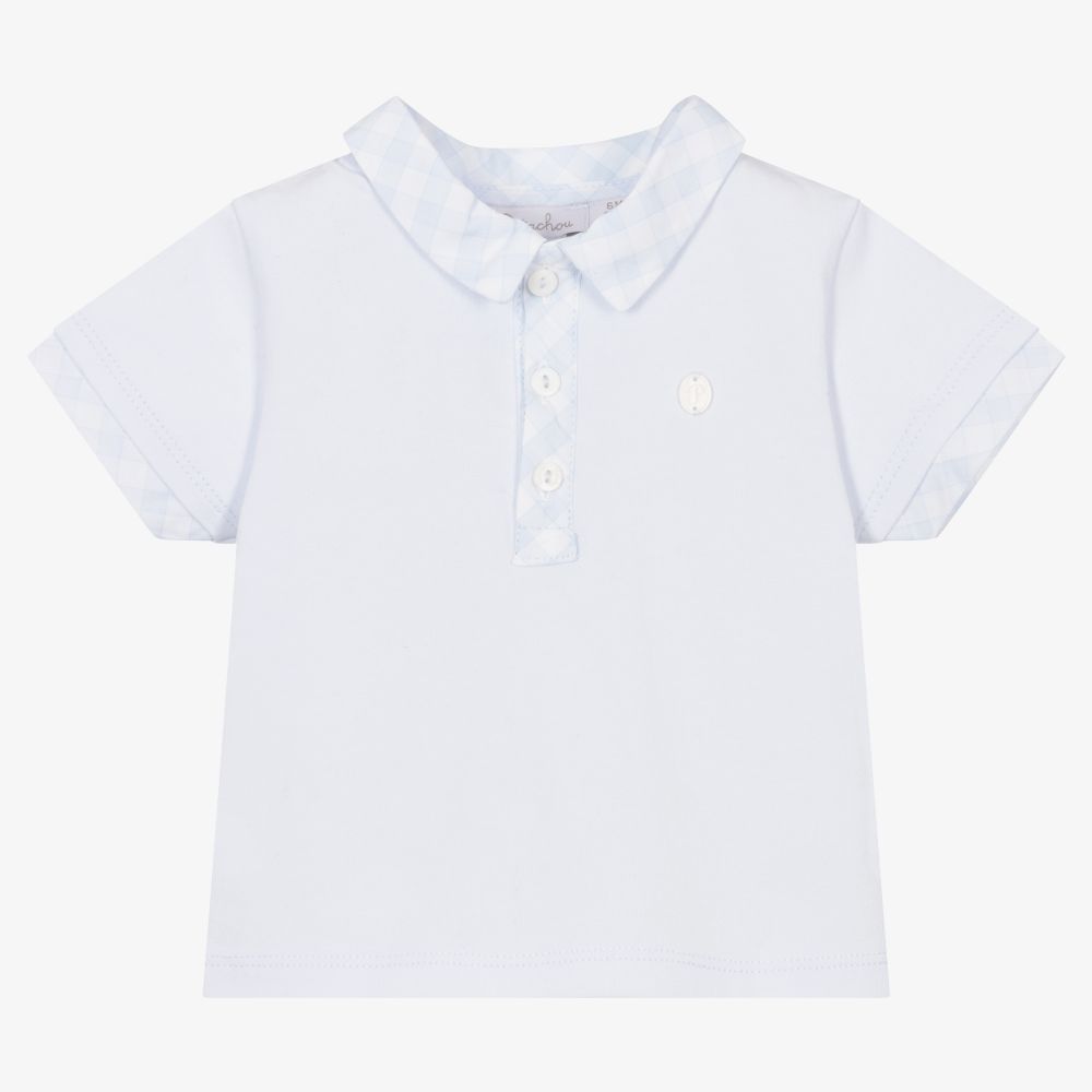Patachou-Baby Boys Blue Polo Shirt | Childrensalon Outlet
