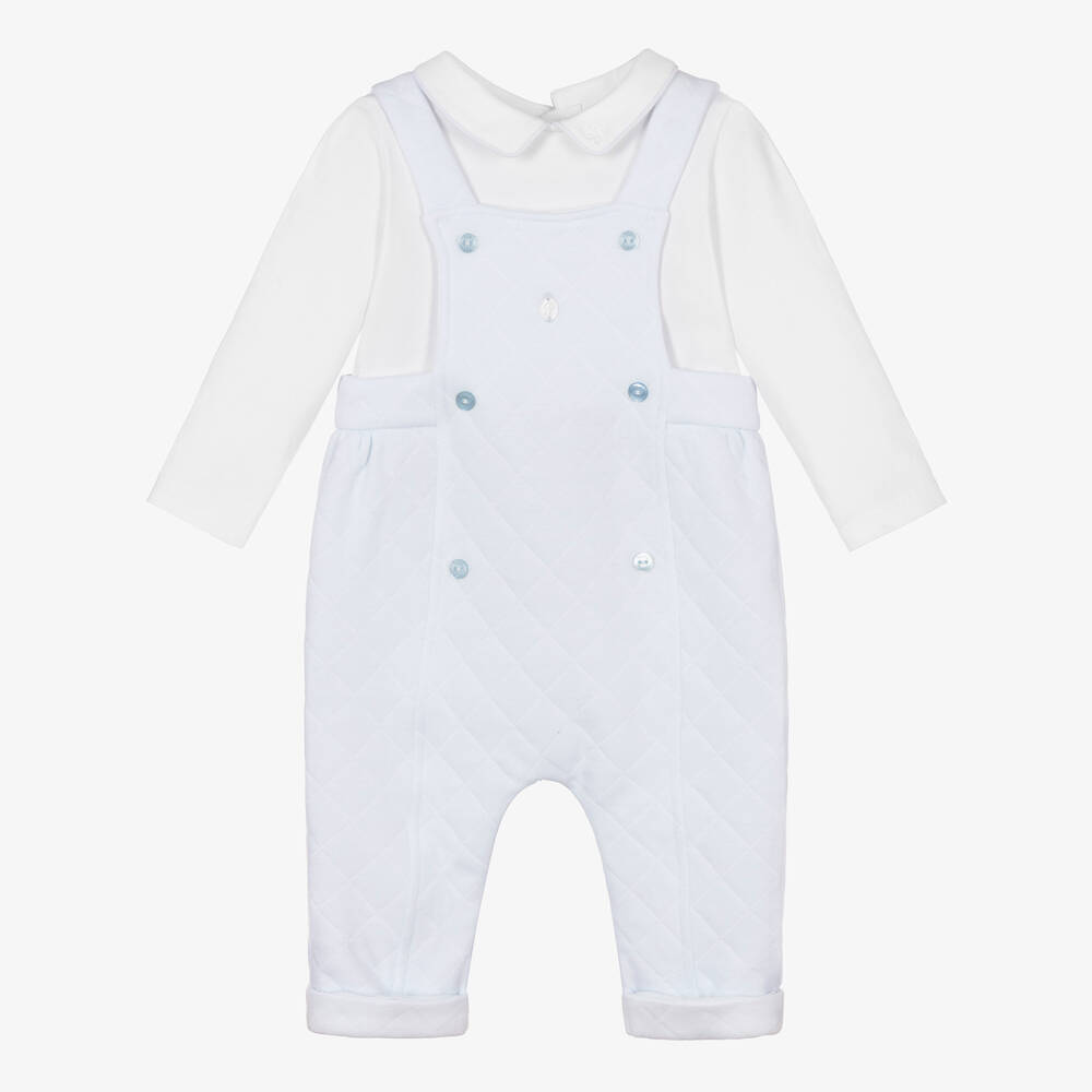 Patachou Pyjama matelasse bleu Bebe garcon Childrensalon Outlet
