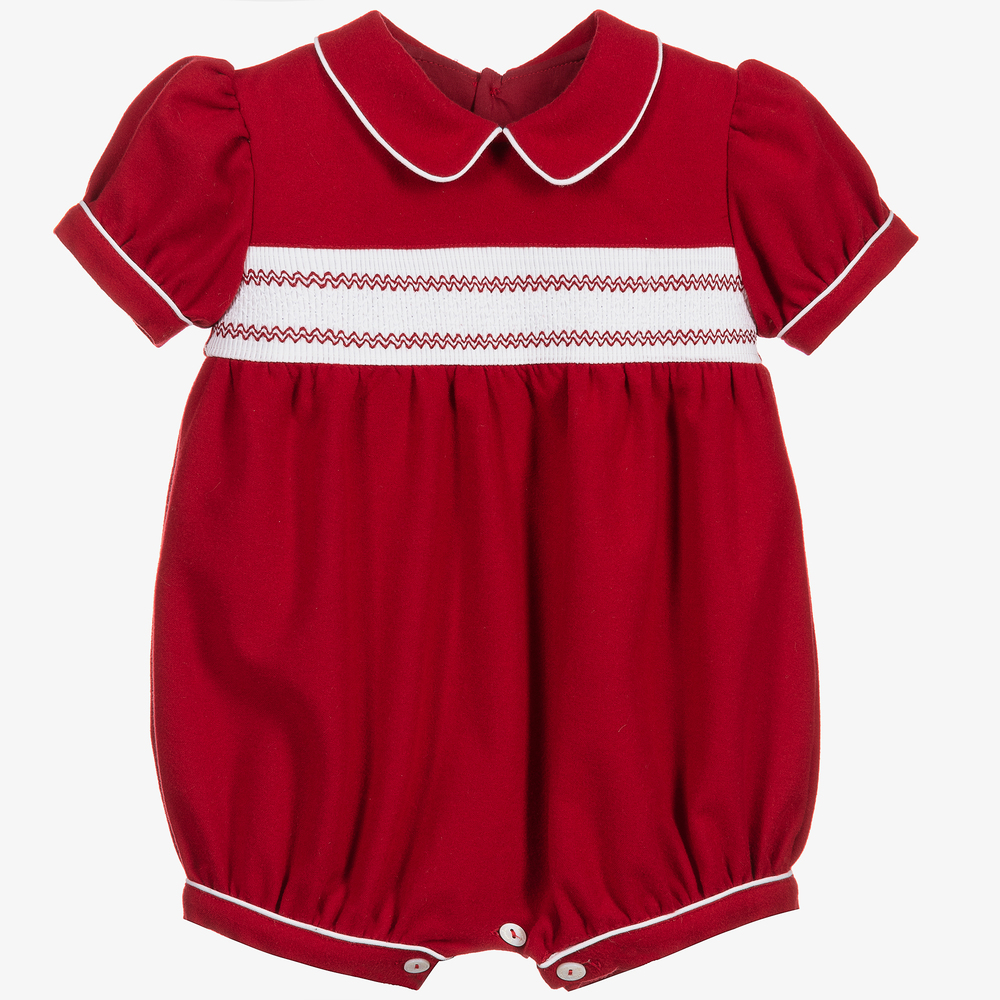 Patachou - Rote Samt-Shorts für Babys (J) | Childrensalon