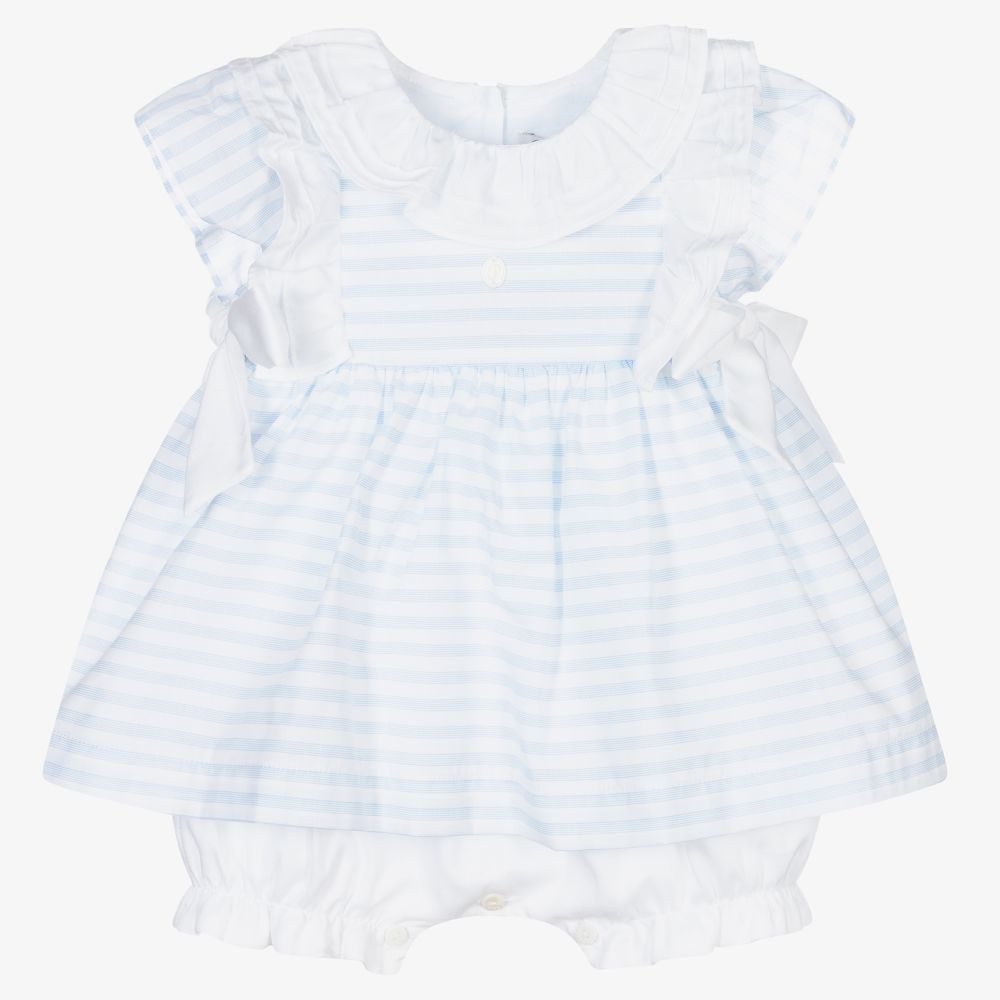 Patachou-Платье в голубую полоску для малышек | Childrensalon Outlet