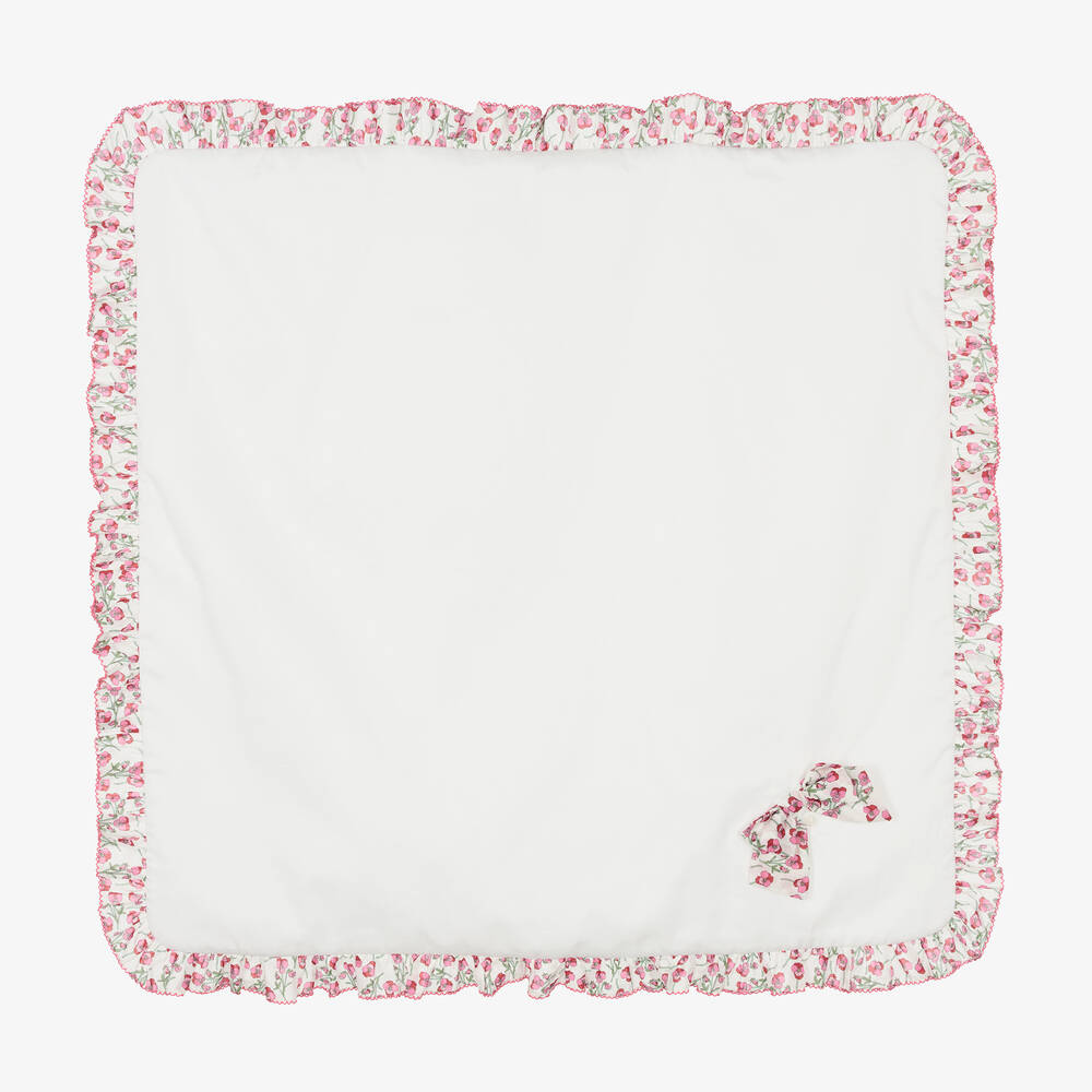 Patachou - Baby Girls Ivory Liberty Blanket (74cm) | Childrensalon