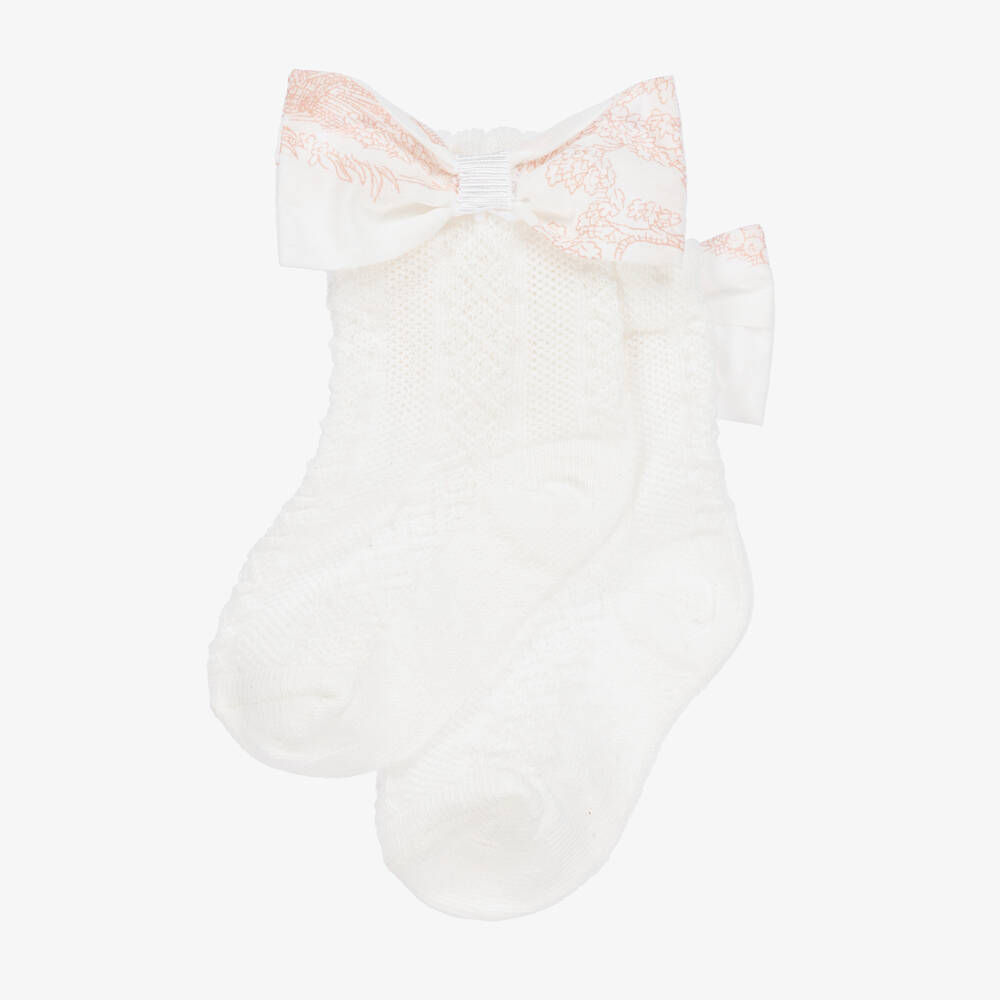 باتاشو-جوارب قطن لون عاجي للمولودات | Childrensalon Outlet