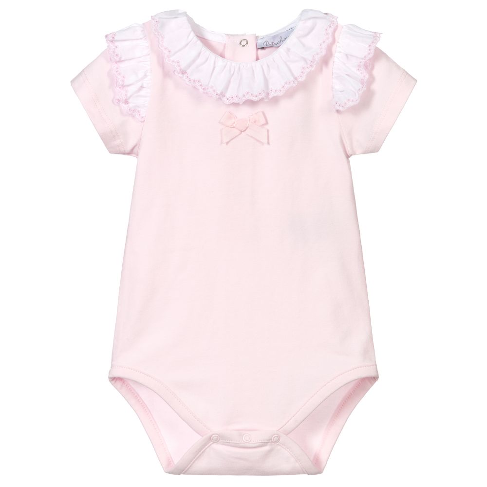 Patachou - Baby Girls Pink Bodysuit | Childrensalon Outlet