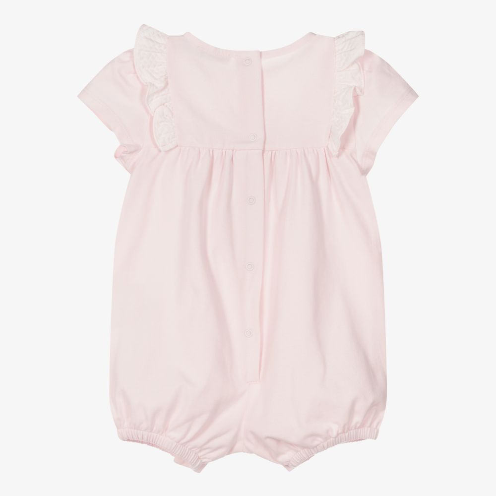 Patachou-Baby Girls Pink Cotton Shortie | Childrensalon Outlet