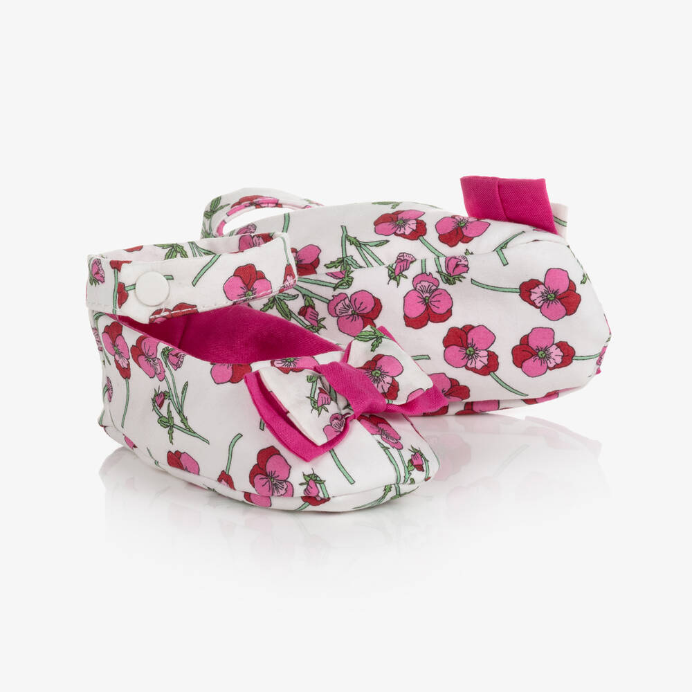 Patachou - Bottillons rose Liberty bébé fille | Childrensalon