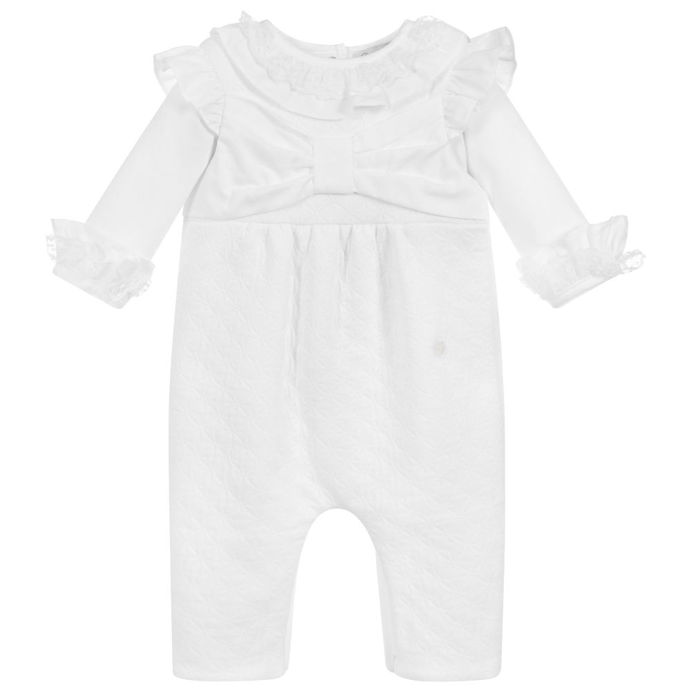 Patachou - Baby Girls White Babysuit Set | Childrensalon