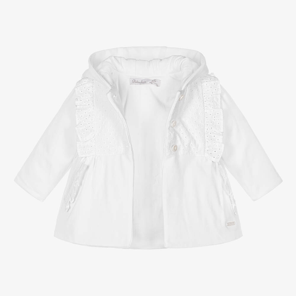 Baby girls white jacket store