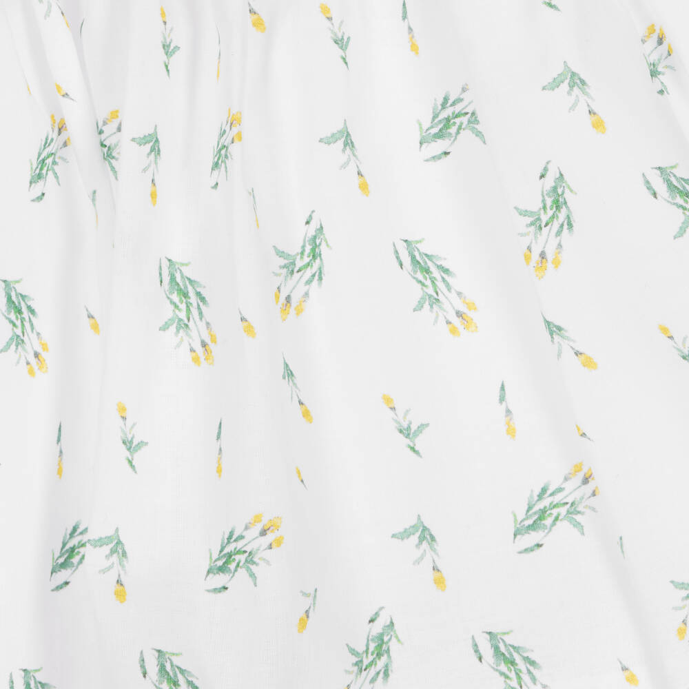 Patachou-Baby Girls White Cotton Dress | Childrensalon Outlet