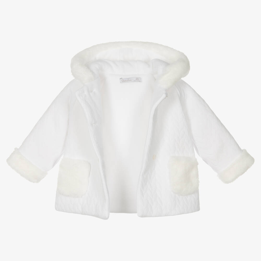 Baby girl cheap white jacket