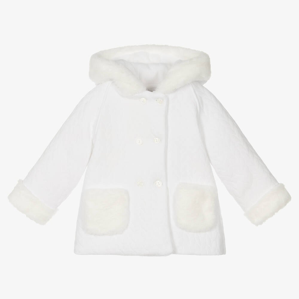 Baby girl white jacket outlet