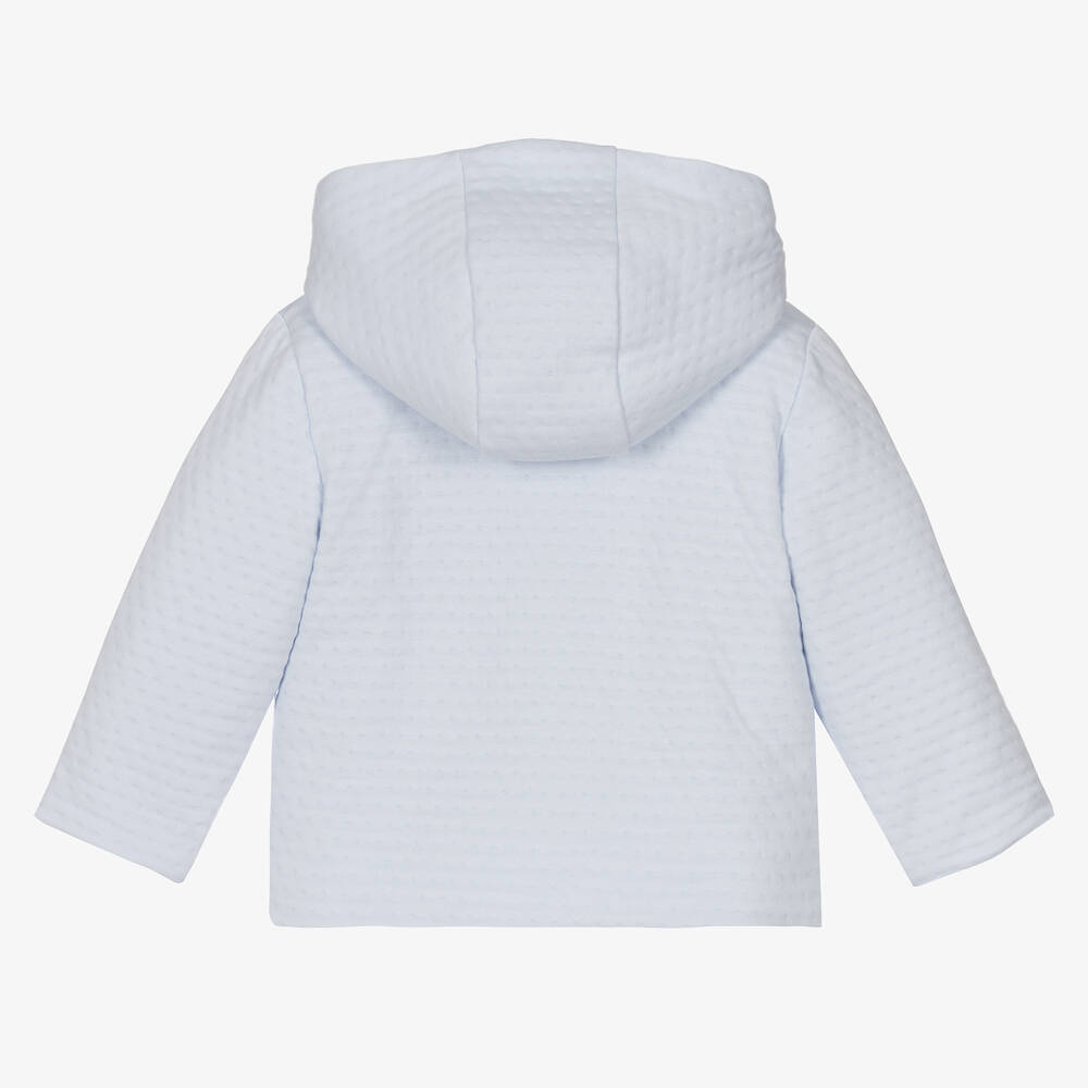 Patachou Blue Cotton Jersey Baby Jacket