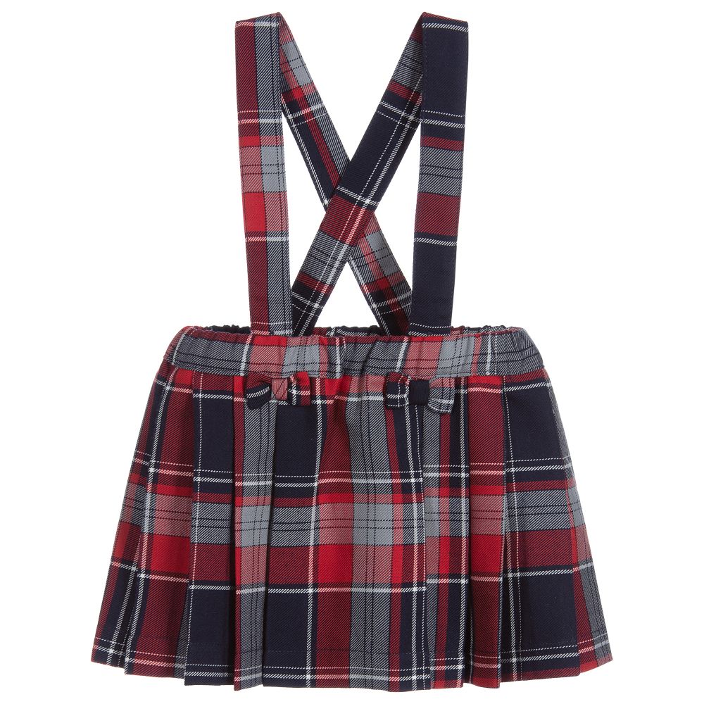 Patachou - Blue & Red Tartan Skirt | Childrensalon