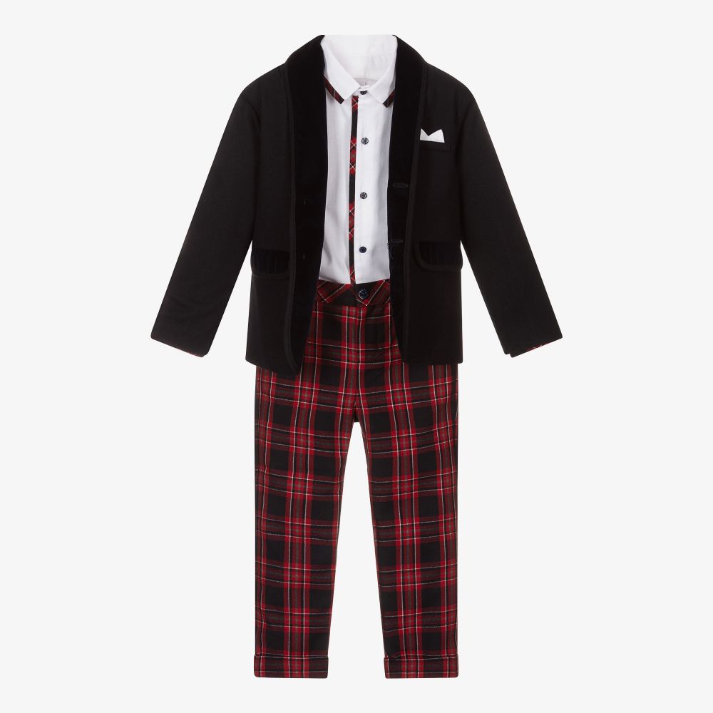 Red shop tartan trouser
