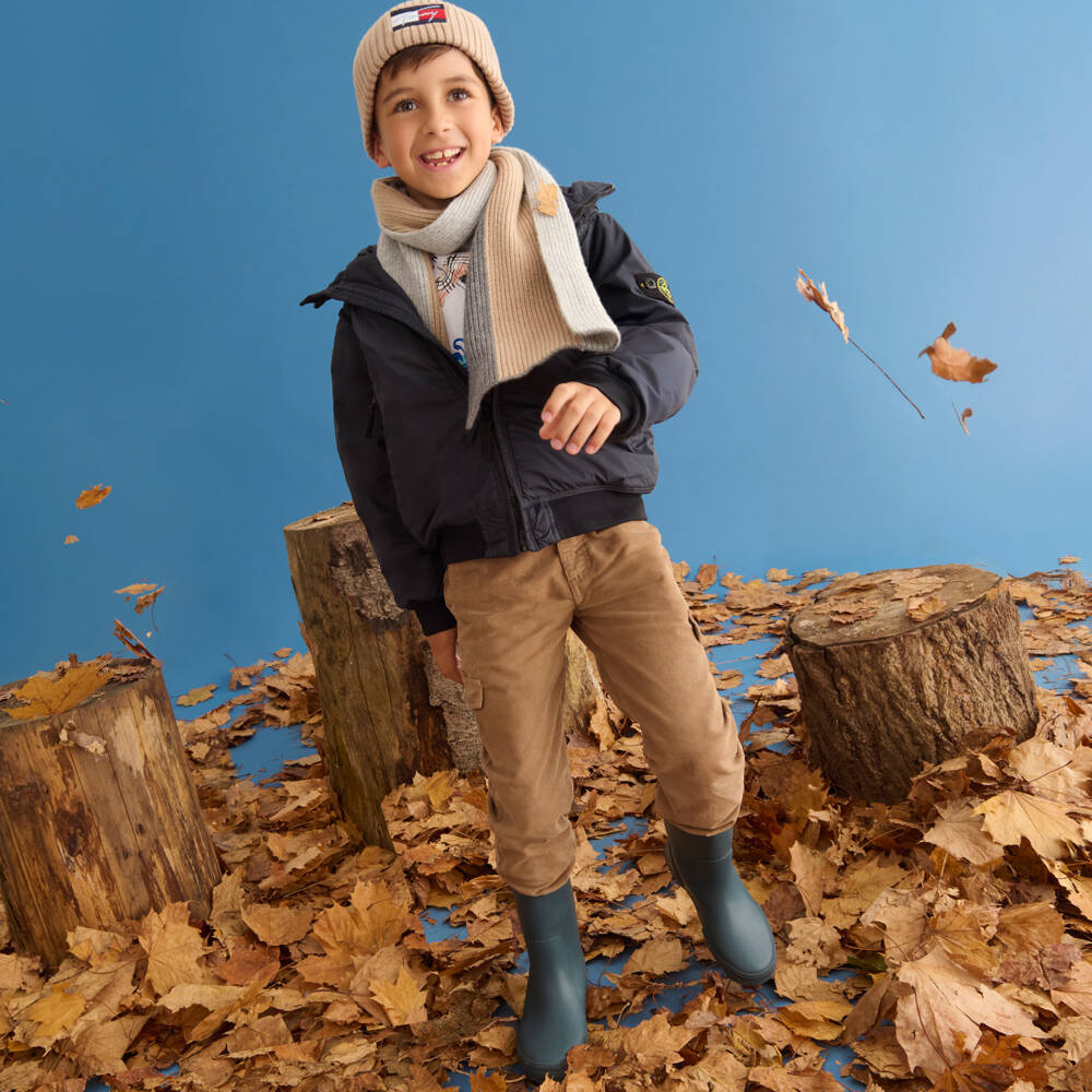 Patachou-Бежевые вельветовые брюки карго для мальчиков | Childrensalon Outlet