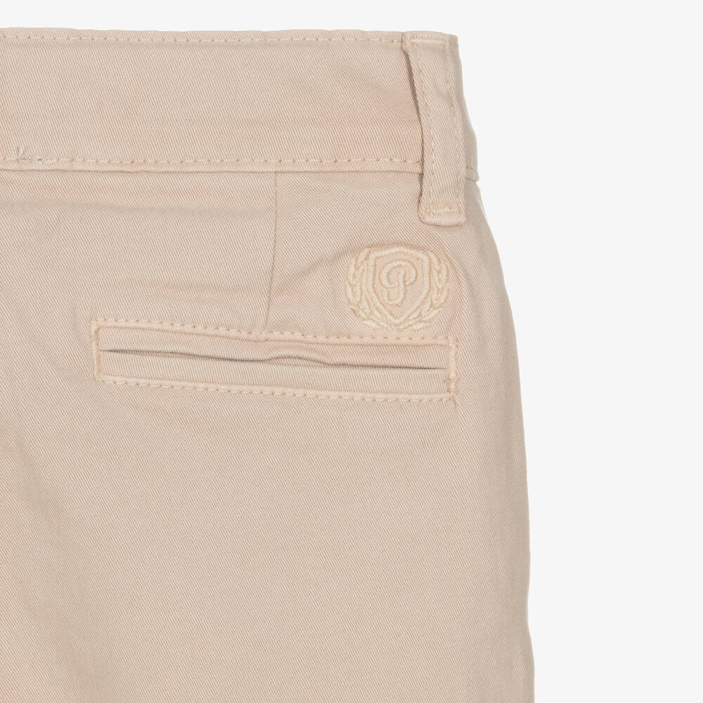 Patachou-بنطلون تشنيو قطن تويل لون بيج للأولاد | Childrensalon Outlet